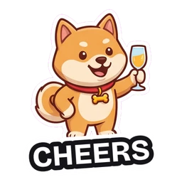 Biscuit Cheers sticker