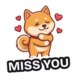 Biscuit Miss You sticker