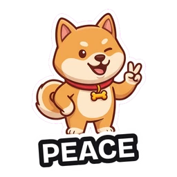 Biscuit Peace sticker