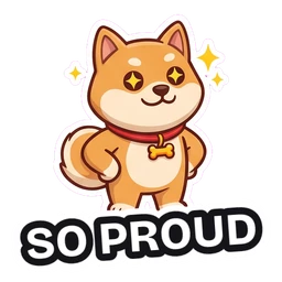 Biscuit So Proud sticker
