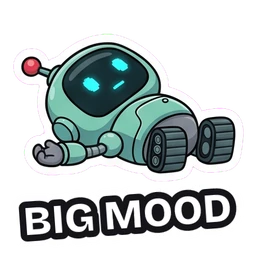 Bolt Big Mood sticker