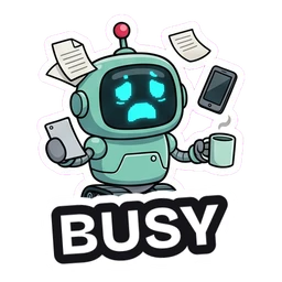 Bolt Busy sticker