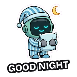 Bolt Good Night sticker