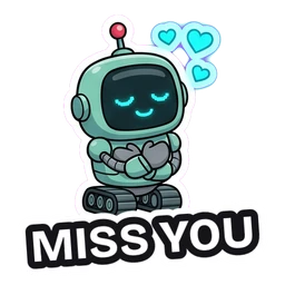 Bolt Miss You sticker