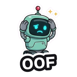 Bolt OOF sticker