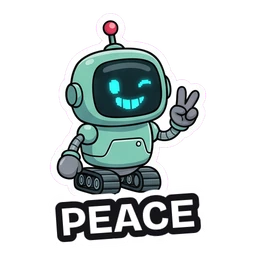 Bolt Peace sticker