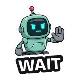 Bolt Wait sticker