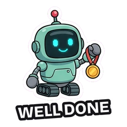 Bolt Well Done sticker