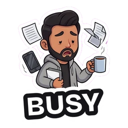 Felix Busy sticker