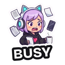 Gigi Busy sticker