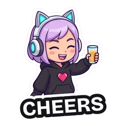 Gigi Cheers sticker