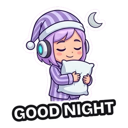 Gigi Good Night sticker