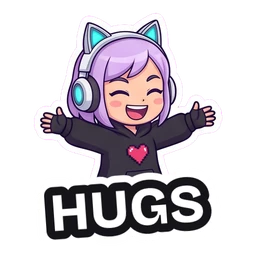 Gigi Hugs sticker