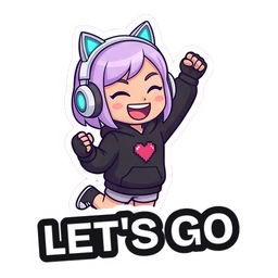 Gigi Let's Go sticker