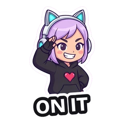 Gigi On It sticker