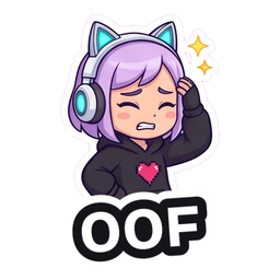 Gigi OOF sticker