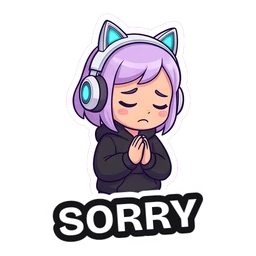 Gigi Sorry sticker