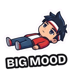 Kenji Big Mood sticker