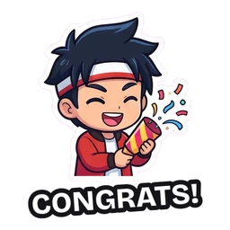 Kenji Congrats! sticker