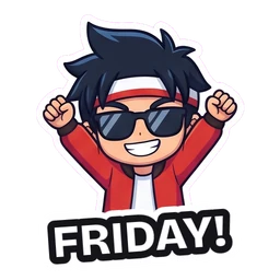 Kenji Friday! sticker