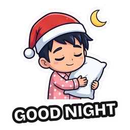 Kenji Good Night sticker