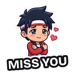 Kenji Miss You sticker
