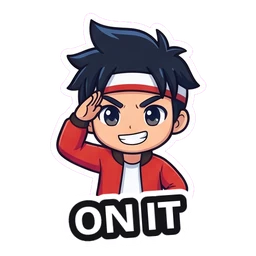 Kenji On It sticker