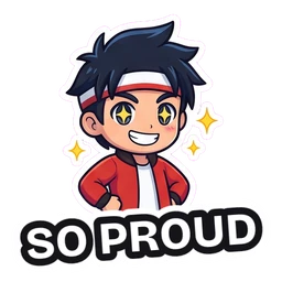Kenji So Proud sticker