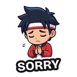 Kenji Sorry sticker