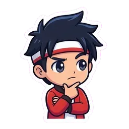 Kenji Thinking reaction GIF