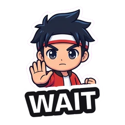 Kenji Wait sticker