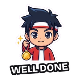 Kenji Well Done sticker
