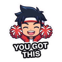Kenji You Got This sticker