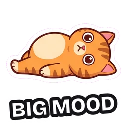 Mochi Big Mood sticker
