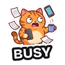 Mochi Busy sticker