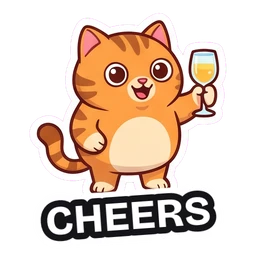 Mochi Cheers sticker