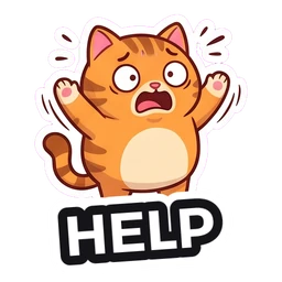 Mochi Help sticker