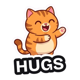 Mochi Hugs sticker