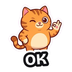 Mochi OK sticker
