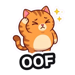 Mochi OOF sticker