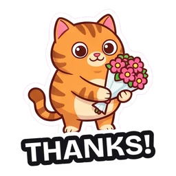 Mochi Thanks! sticker