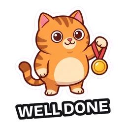 Mochi Well Done sticker