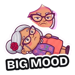 Nana Rosa Big Mood sticker
