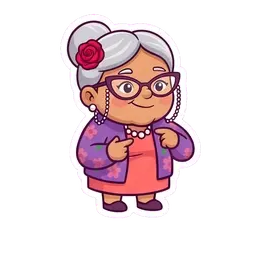 Nana Rosa BRB reaction GIF