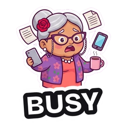 Nana Rosa Busy sticker