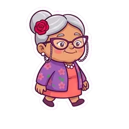 Nana Rosa Bye reaction GIF