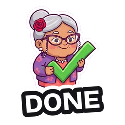 Nana Rosa Done sticker