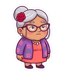 Nana Rosa Facepalm reaction GIF