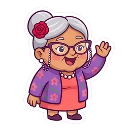 Nana Rosa High five reaction GIF