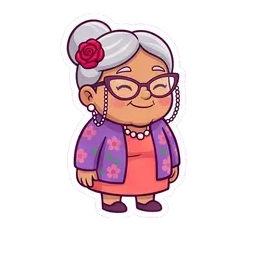 Nana Rosa LOL reaction GIF